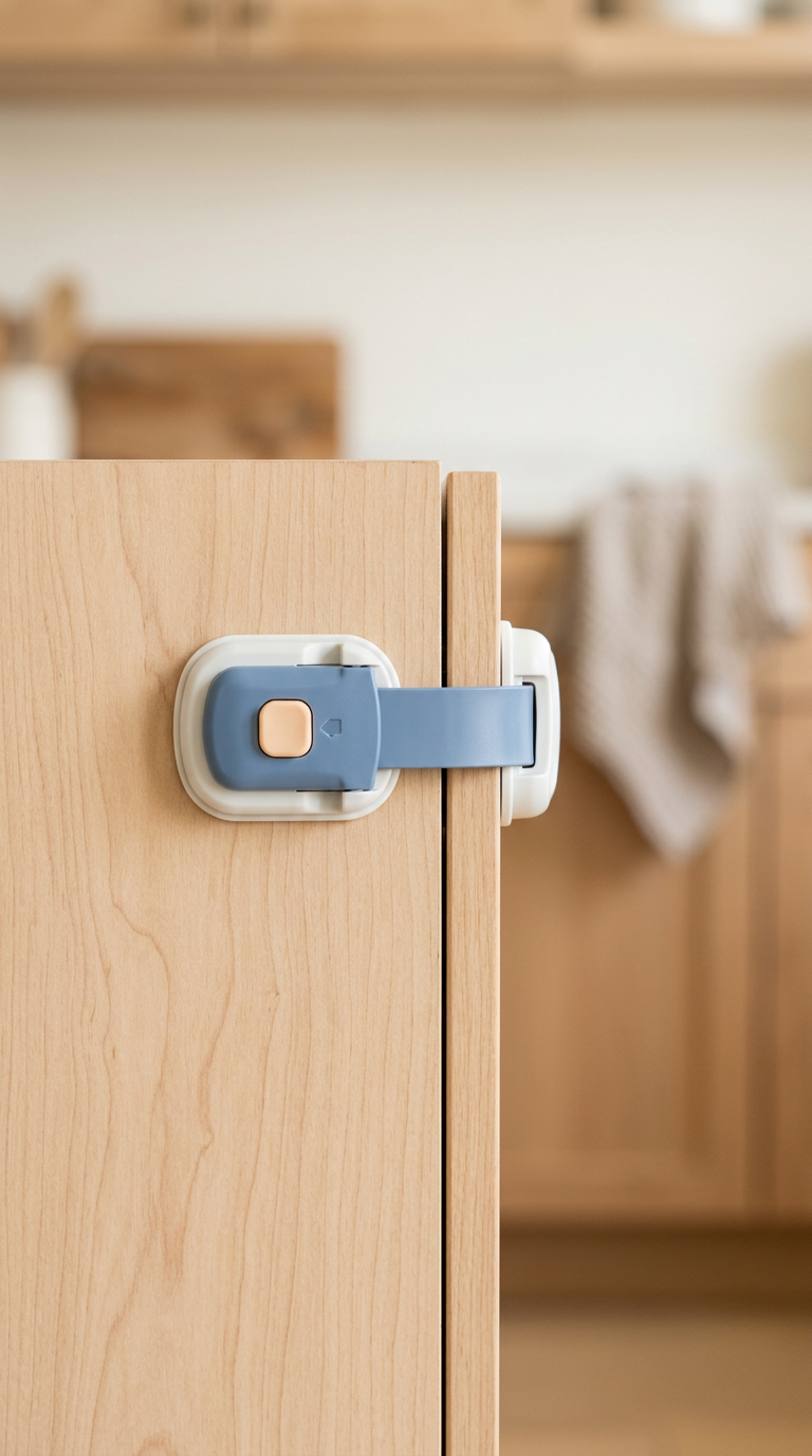 Easy-install cabinet latch with quick release